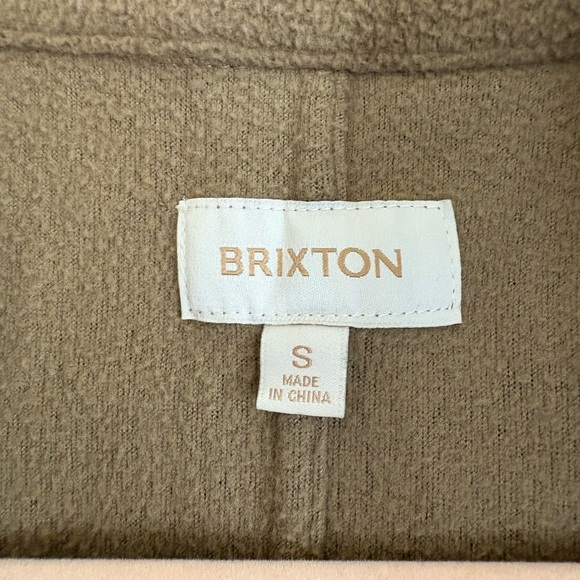 Brixton Bowery Fleece Jacket in Tan - Picture 3 of 5